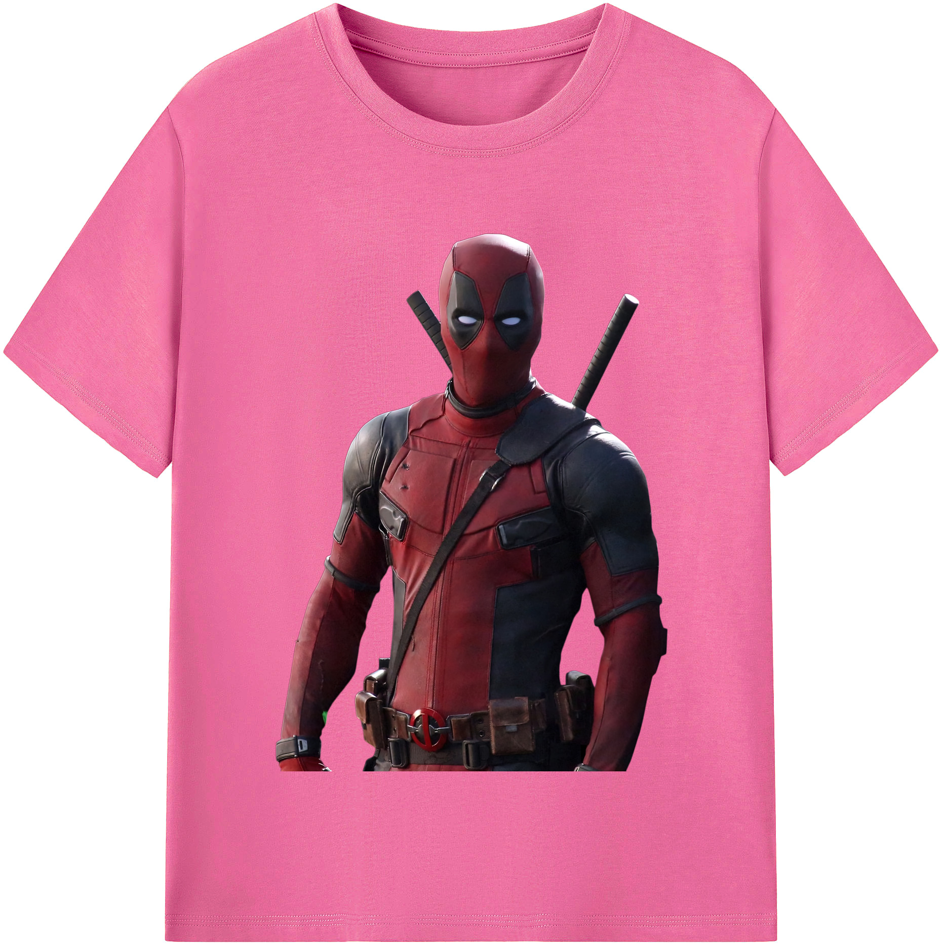 （画像用） Deadpool デッドプール レディースカジュアルプリントTシャツ（綿100％）